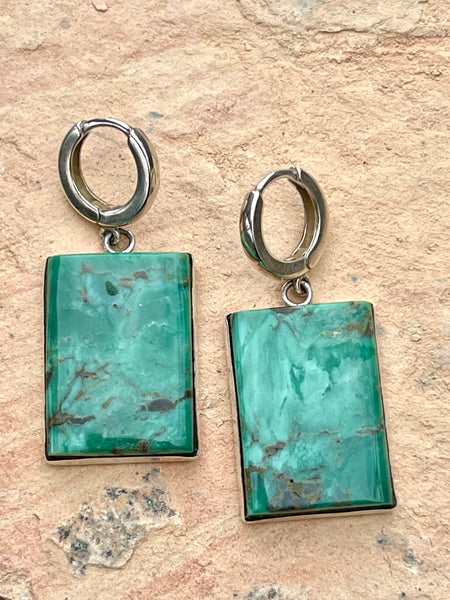 Nevada Ajax Turquoise Earrings