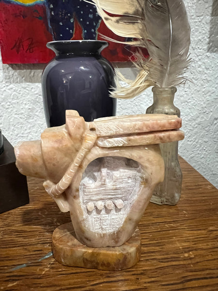 Alabaster Bear Carving