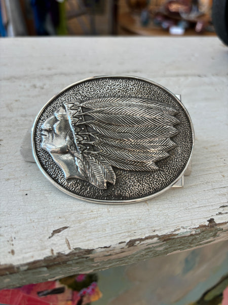 RW430 Buckle: War Chief Red Cloud  (1 1/2")