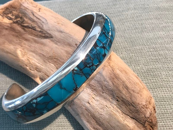 XXL Tibetan Blue Web Cuff (RW61)