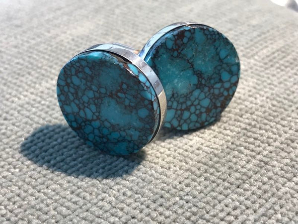 Tibetan Turquoise Cufflinks (RW65)